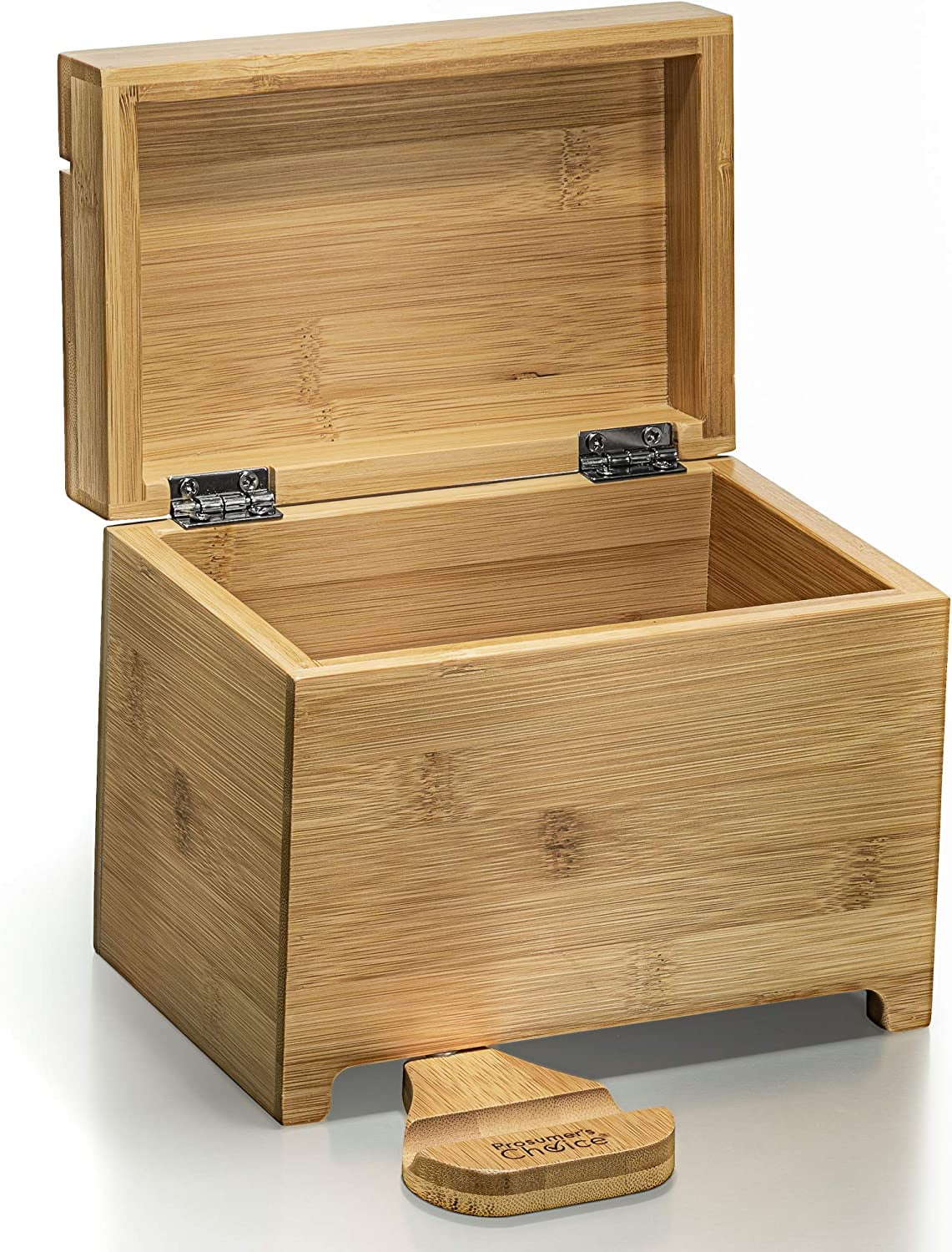 Prosumers Choice Bamboo Recipe Card Organizer with Fold Out Tablet