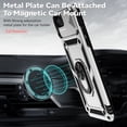 thumbnail image 5 of JTCASES for iPhone 8 Plus/7 Plus Case, Heavy Duty Protection Magnetic Car Mount Rotating Stand [Slide Camera Window] Rugged Shockproof Anti-fall Shell for iPhone 8 Plus/7 Plus, Silver, 5 of 8