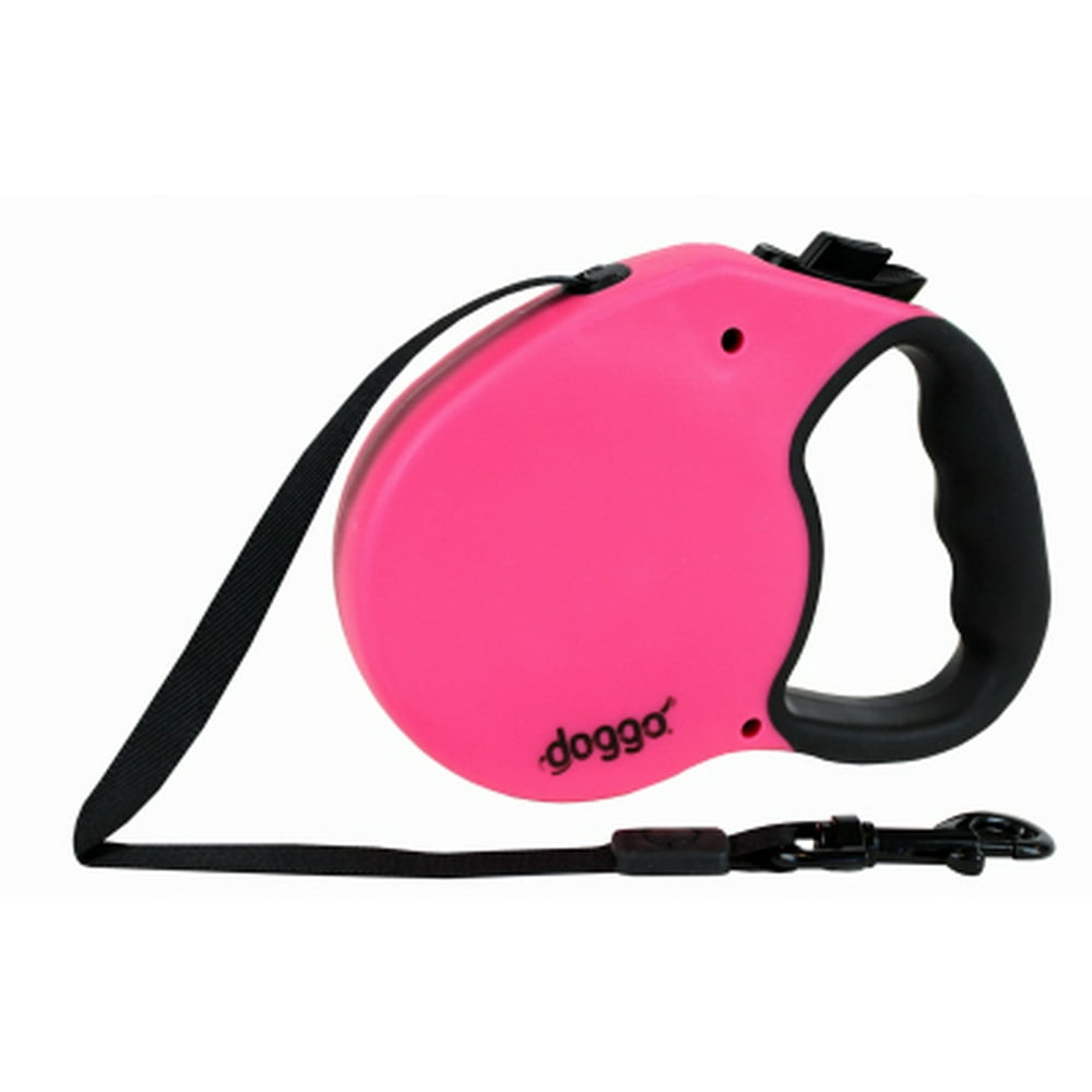 Retractable Dog Leash, Pink, 13Ft.