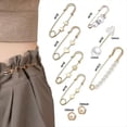 thumbnail image 3 of Broche de Perlas de 70 Piezas, Broche de Seguridad para Apretar la Cintura del Pantalón, Broches de Perlas de Imitación Dobles para Mujeres y Niñas, Botones para Cubrir, 3 of 5