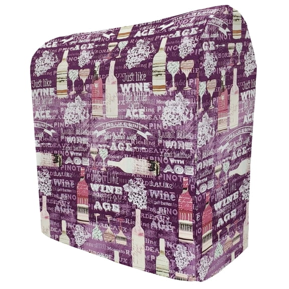 Beer or Wine Cover Compatible with Ninja Slushi Professional Frozen Drink Maker by Penny's Needful Things (Regular) (Purple Wine)