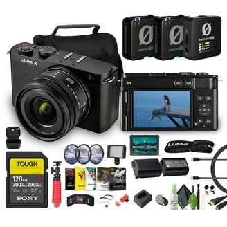 Panasonic LUMIX G7 DSLR, 4K Ultra HD, 14-42mm Lens, 64GB SDXC