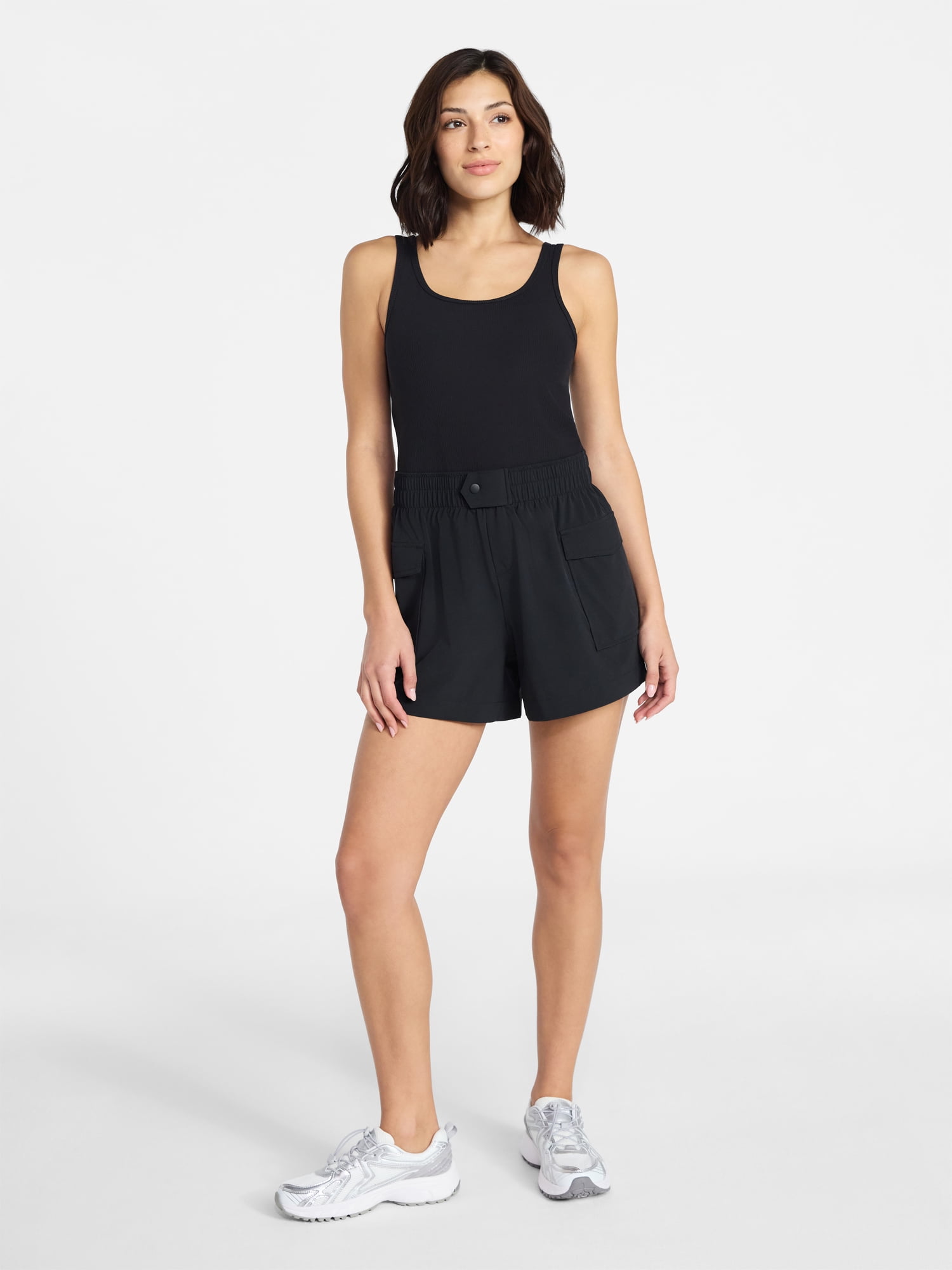 Avia Women's Mixed Media Active Romper, Sizes XS-XXXL