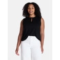 thumbnail image 2 of Time and Tru Women’s Tie Front Top, sizes XS-XXXL, 2 of 6