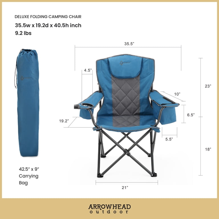 OHMG Sedia da campeggio con baldacchino di ombreggiatura,Porta bicchieri e borse da trasporto,Sedia pieghevole portatile con parasole,Sedie da pesca,Sedia per pic-nic,Giardino,Spiaggia,Sport all'aria