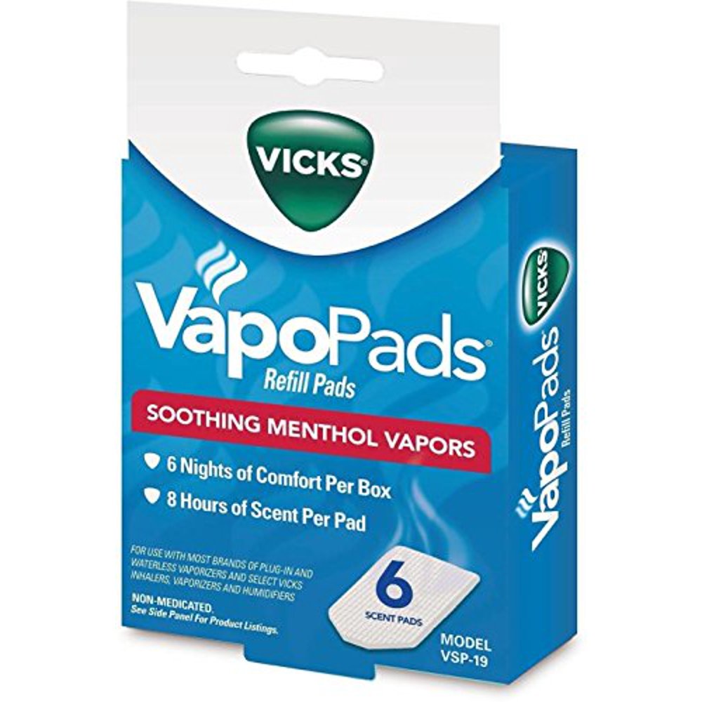 3 Pack Vicks VapoPads Refill Pads refill VSP19 soothing menthol vapors
