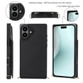 thumbnail image 3 of Dteck Flip Leather Wallet Case for iPhone 16 5G, Crossbody Wallet Phone Case with Credit Card Holder Strap Lanyard, Women Girl Purse Kickstand, Black, 3 of 8