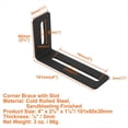 thumbnail image 5 of 4 inch Adjustable Angle Bracket,8 PCS Heavy Duty L Brackets for Wood,L-Shape Corner Brace with Slot,Right, 5 of 7