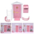 thumbnail image 4 of de Puerta de Hadas en Miniatura de de , Puerta de Hadas con Accesorios para Decoración de Jardín de Hadas, Regalos Rosa CUTICAT puerta de la casa de muñecas, 4 of 7