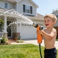thumbnail image 6 of FEOLGEHLY Garden Watering Sprinkler Head, Comfort Grip Hose Nozzle Sprayer, Adjustable Spray Patterns Tool, Wash Nozzle for Garden Hose for Vegetable Plant Watering (Orange A), 6 of 8