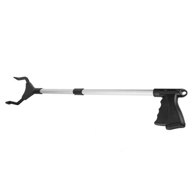 Garbage Grabber, Trash Clamps, Multifunction Trash Picker, Folding for Replace Light Bulbs Pick Up Trash Sanitation Cleaning Put Certain Items Yellow Handle Gold