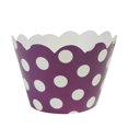 thumbnail image 2 of Wrapables® Standard Size Polka Dots Cupcake Wrappers (Set of 60), Purple, 2 of 4