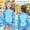 Sky Blue, variant on RTKFRFLM Girls 2-Piece Swimsuit Set Long Sleeve Rash Guard and Active Shorts Outfit Pink 4-5 Years