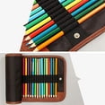 thumbnail image 4 of 48 Slot Pencil Roll Up Case Pen Curtain Pencil Bag Makeup Wrap Holder Storage Pouch Thick Canvas Stationery Organizer,1 x Pencil Wrap,Black, 4 of 6