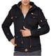 thumbnail image 2 of Puntoco Chaqueta Informal Con Capucha Desmontable Y Manga Larga Con Cremallera Y Bolsillo De Color Sólido Para Trabajo De Terciopelo Grueso Retro Para Hombre, 2 of 8