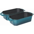 thumbnail image 2 of Flavehc Bread Pan Cast Iron Loaf Pan with Lid Bread Loaf Pan 9x5 Inch Loaf Pan Enameled Cast Iron Sourdough Loaf Pan, DarkCyan, 2 of 6
