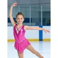 thumbnail image 5 of Haitryli Children Girls Ballet Lyrical Dance Outfits Competitions Clothes Figure Ice Skating Dress Gymnastics Tutu Skirt Hot Pink 10, 5 of 7