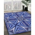 thumbnail image 2 of Ahgly Company Indoor Rectangle Patterned Sky Blue Dress Blue Area Rugs, 6' x 9', 2 of 6
