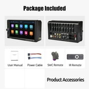 ESSGOO Wireless 7 Car Stereo Apple Carplay & Android Auto, 5.0 Bluetooth Car Radio Receiver, Mirror Link,Supported Rear Camera FM Radio Type-C/USB Fast Charging