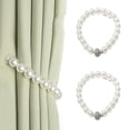 thumbnail image 1 of 2 Piezas Hebilla De Cortina De Perlas Magnéticas,Alzapaños De Cortina Magnéticos De Perlas Clásicas,Correas De Bolas Magnéticas De Diamantes De Imitación Alzapaños De Cortina Clips Magnéticos Hebilla, 1 of 6