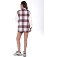 thumbnail image 3 of utcoco Women's Fall Winter Fuzzy Plaid Flannel Jacket, 3 of 4