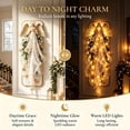 Led Light String Showcase Viflosae LED Angel Veil Wall Decor, Hanging Artwork Light String ...