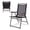 Black, variant on Zaverox Set of 2 Patio Folding Sling Back Camping Deck Chairs - Portable Outdoor Lawn Chairs for Beach, Garden, Picnic with Breathable Mesh Back Support