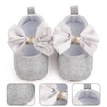 thumbnail image 3 of Travelwant Baby Girls Glitter Sequins Sparkly Bling Bowknot Anti-Slip Mary Jane Flat Crib Shoes, 3 of 7
