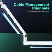 FIFINE Low Profile Microphone Boom Arm Stand with 1/4 3/8 5/8 Screws for Record/Stream/Game-BM88W