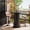 Black, variant on Round Bar Table 31.5In Dia 39.8In H Farmhouse Wood Bistro Pub Table With Metal Ring Footrest For Small Space Dining Coffee Living Room Cafe Office (Light Brown Only Table)