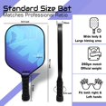 thumbnail image 5 of Pickleball Paddle Racket Performance Lightweight Pickle Bat Racket, With Half Cover | Polypropylene Honeycomb Core & Cushion Comfort Grip (16mm, Hybrid Max Blue), 5 of 5