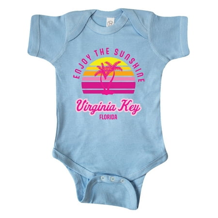 

Inktastic Summer Enjoy the Sunshine Virginia Key Beach Florida in Pink Gift Baby Boy or Baby Girl Bodysuit