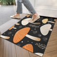 thumbnail image 4 of Colorful Mushroom Plant Black Pattern Door Rugs,Washable Non Slip Door Mats Indoor,Decorative Door Mats,Entry Mat Indoor for Entrance,Bedroom,Kitchen,Bathroom,17"x30", 4 of 6