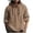Mens Clothing Brown, variant on Mens Cotton Linen Hoodies, Long Sleeve Shirts for Men Fall Lightweight Casual Vintage Solid Color Button Up Drawstring Hooded Dressy Blouses M-3XL