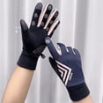 thumbnail image 4 of Guantes de terciopelo para mujer, resistentes al viento, impermeables, con pantalla táctil, guantes cálidos con forro polar, guantes para montar al aire libre para otoño e invierno para hombres, 4 of 5