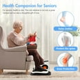thumbnail image 2 of RICAN Under Desk Elliptical, Leg Exerciser for Seniors Fuly Assembled, Quiet & Portable Electric Seated Pedal Exerciser Adjustable Speeds, White, 2 of 13