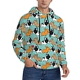 thumbnail image 2 of Pofeuu Cute French Bulldog Print Mens Casual Hooded Collar Drawstring Hoodies Pullover Sweatshirts Casual Long Sleeve Shirts-Medium, 2 of 7