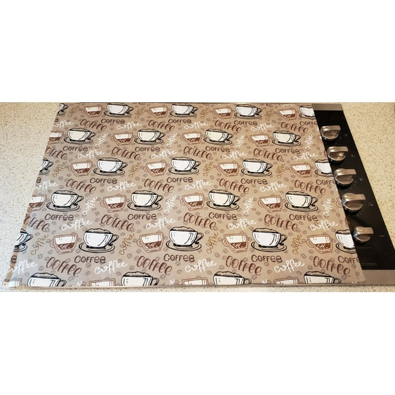 Coffee Beans Cover and Protector for Flat Stove Top by Penny's Needful Things