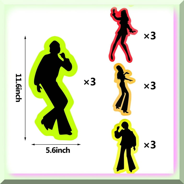 80s Party Cut Outs 12pc Goods 80s Party Cut Outs 12pc Goods