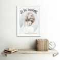 thumbnail image 2 of Vintage French Fashion La Vie Parisienne Woman with Earrings Magazine Cover Art Print Framed Poster Wall Decor 12x16 inch, 2 of 5