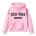 thumbnail image 3 of New York Italian Hoodies for Girls Boys Long Sleeve Casual Graphic Hooded Sweatshirt with Pockets Pullover Tops, 3 of 5