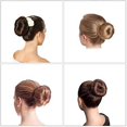 thumbnail image 5 of Hair Bun Snap Band Styling Tool Beauty Aid Accessory(3pcs, Brown), 5 of 5