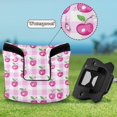 thumbnail image 6 of Haosy Cherry on Plaid Golf Mallet Putter Cover Strong Magnetic Leather Golf Club Headcover Closure, 6 of 7