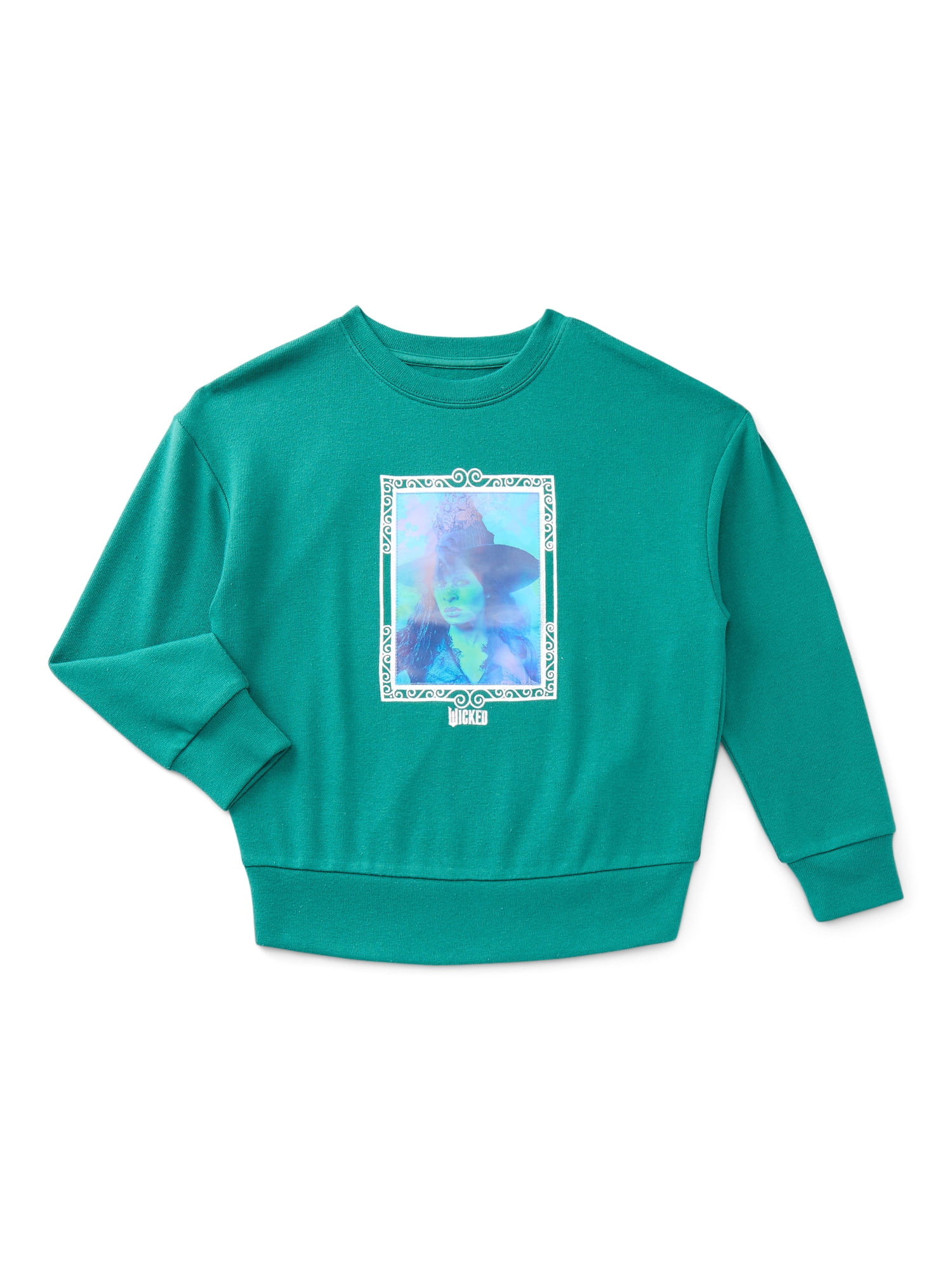 Wicked: For Good Girls Lenticular Graphic Sweatshirt, Sizes 4-16