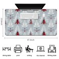thumbnail image 5 of Long Mouse Pads for Desk,Light Blue Christmas Tree Pattern Desk Mats on Top Of Desks, Desk Mouse Pad Extra Large with 3mm Non-Slip Base and Stitched Edge for Gaming,Office,Work,Home 47.3x23.6in, 5 of 5