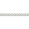 thumbnail image 2 of White Sterling Silver necklace Curb chain 16 in 5.75 mm, 2 of 5