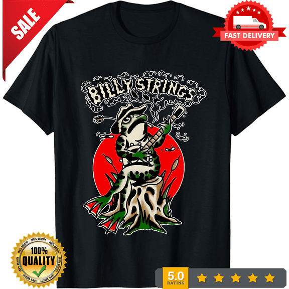 Vintage Billy Strings black T-shirt Unisex tee All sizes S to 5XL, LIMITED EDITION-TH72177