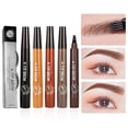 thumbnail image 2 of Microblading Eyebrow Pencil, 4-Tip Micro-Fork Eyebrow Pencil for Hair-Like Strokes, Waterproof 3D Long Lasting Brow Pen with Precise Application, Natural Makeup Effect for Daily Use – 5 Colors, 2 of 5