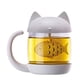thumbnail image 4 of pstuiky Vaso de agua con filtro para gatos, vaso de vidrio con diseño de gatos, taza de té de limón, 4 of 9