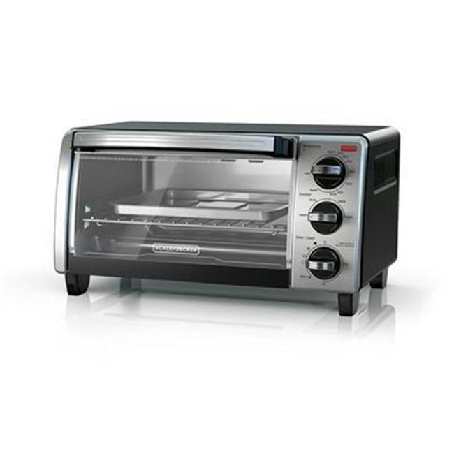 Black Decker 4 Slice Toaster Oven, Black